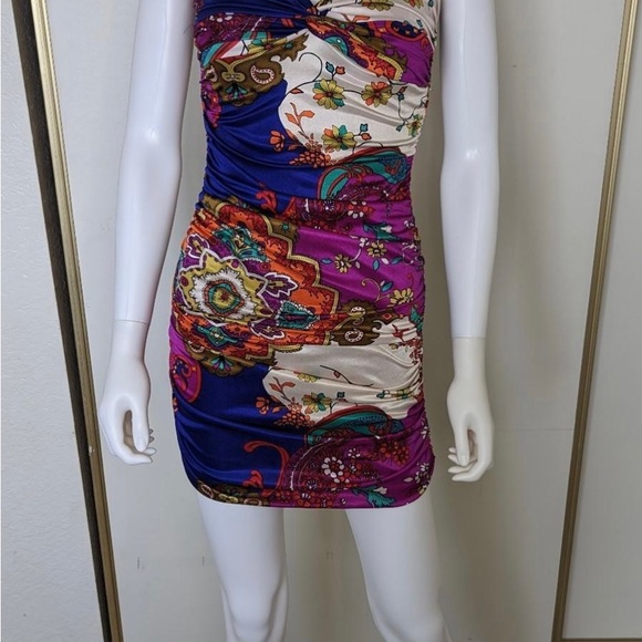 VTG Scarf Bodycon Dress Small - Picture 5 of 5